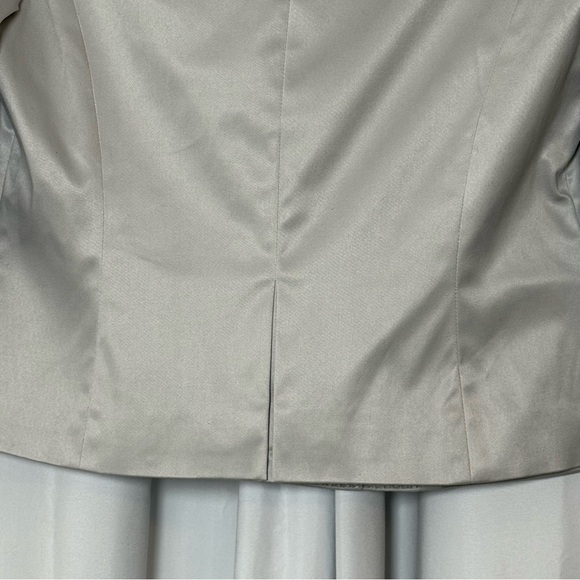Talbots Cropped Silk Blend Blazer Petite 6 NWT Gray - Picture 8 of 11